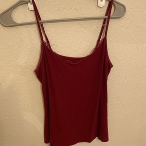 A New Day Camisole under shirt burgundy red